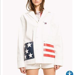 Tommy Hilfiger American flag pocket jacket